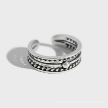 Ready to Ship New Arrive 925 Silver Jewelry Woven Ring
